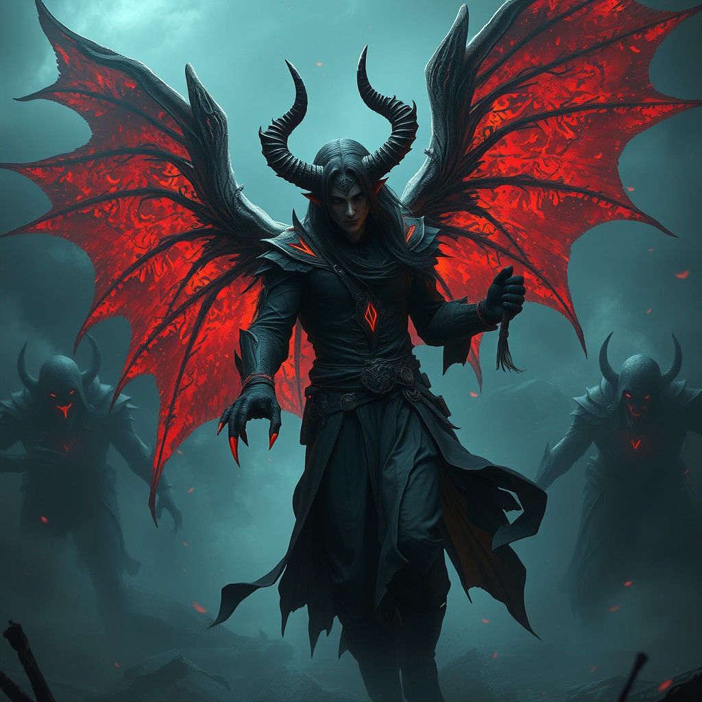 Lucifer's Rescue: A Dark Fantasy Concept Art