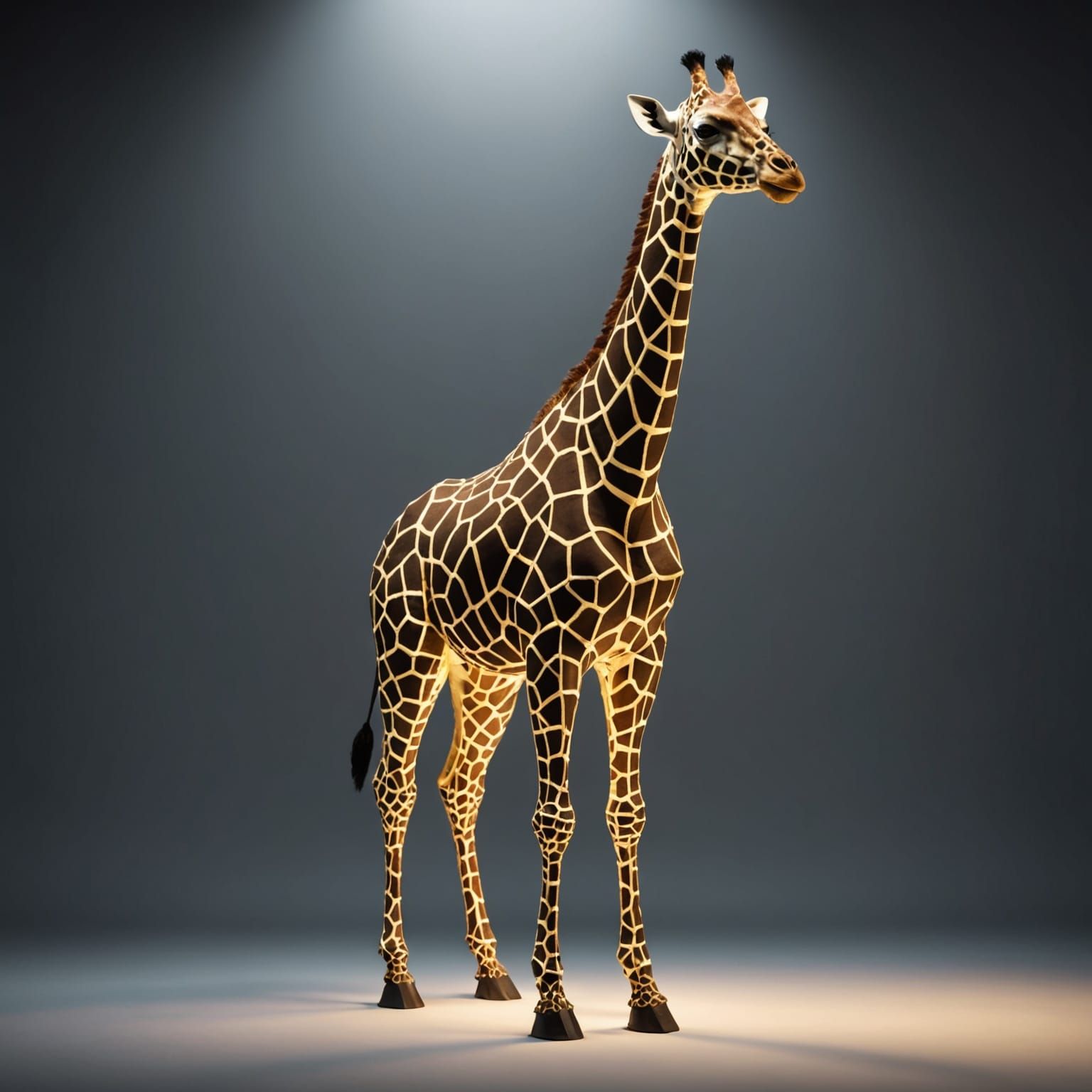 Beaded Giraffe with Volumetric Lighting