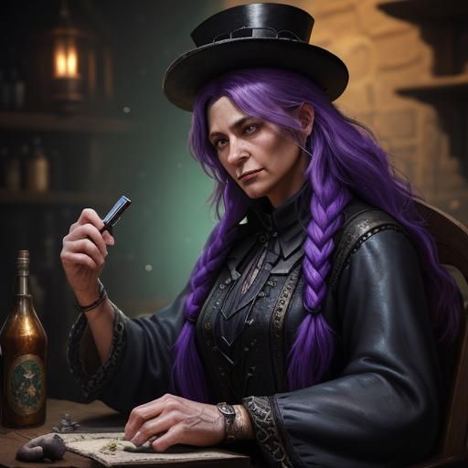 Leather Top Hat Crafted in Fantasy Workshop