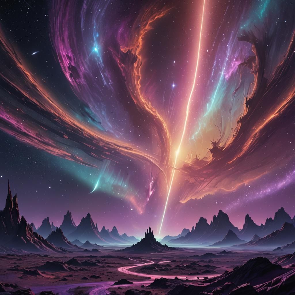 Panoramic Space Art Inspired by Sci-Fi Masters