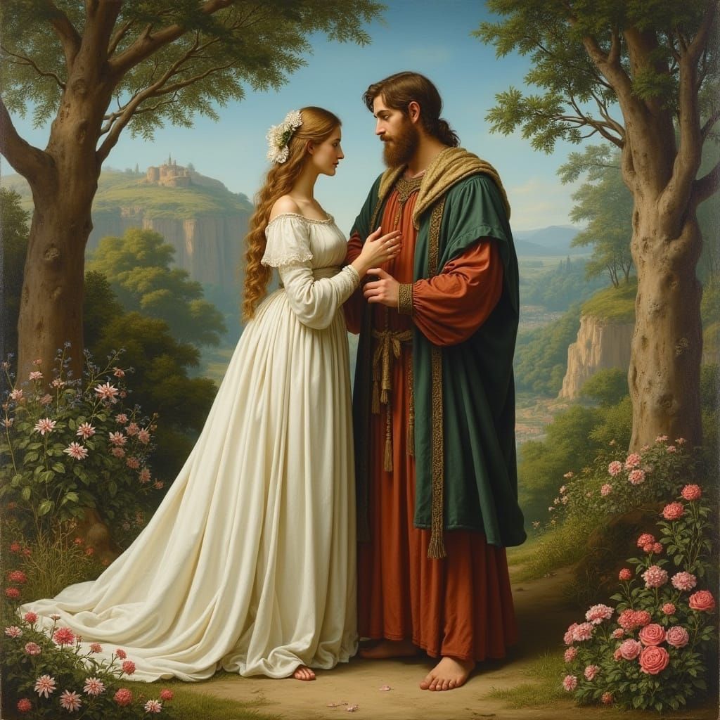 Beatrice and Dante Meet in Paradise