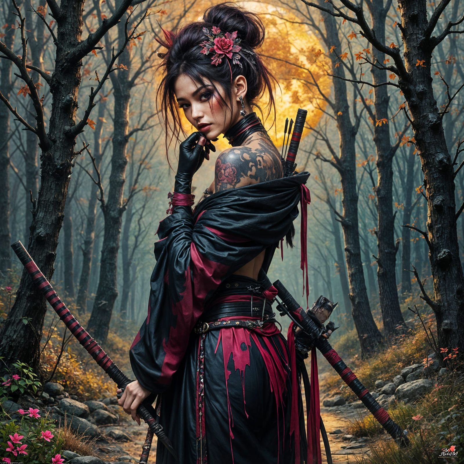 Mysterious Assassin in Golden Hour