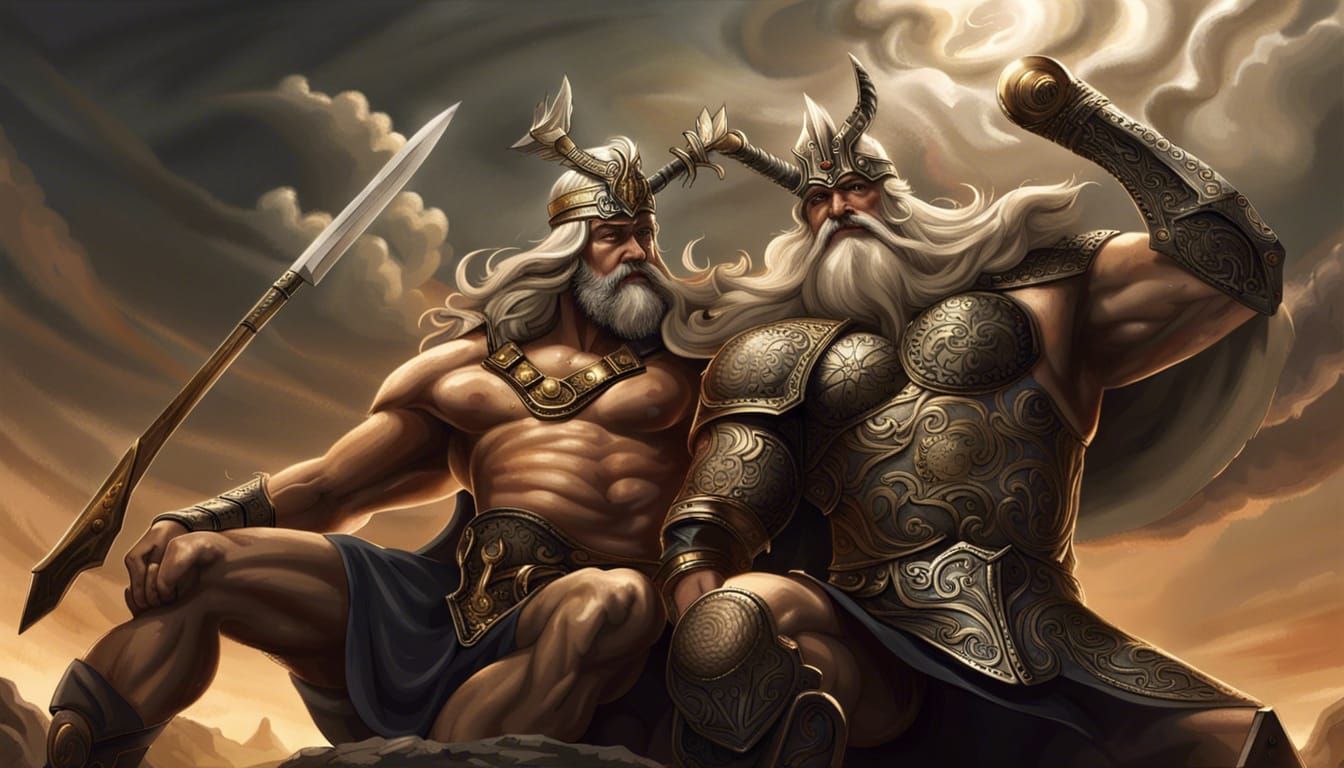 Odin and Zeus Battle for Supremacy