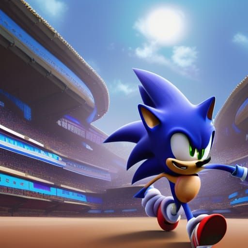 Sonic the Hedgehog: 3D Digital Art Concept