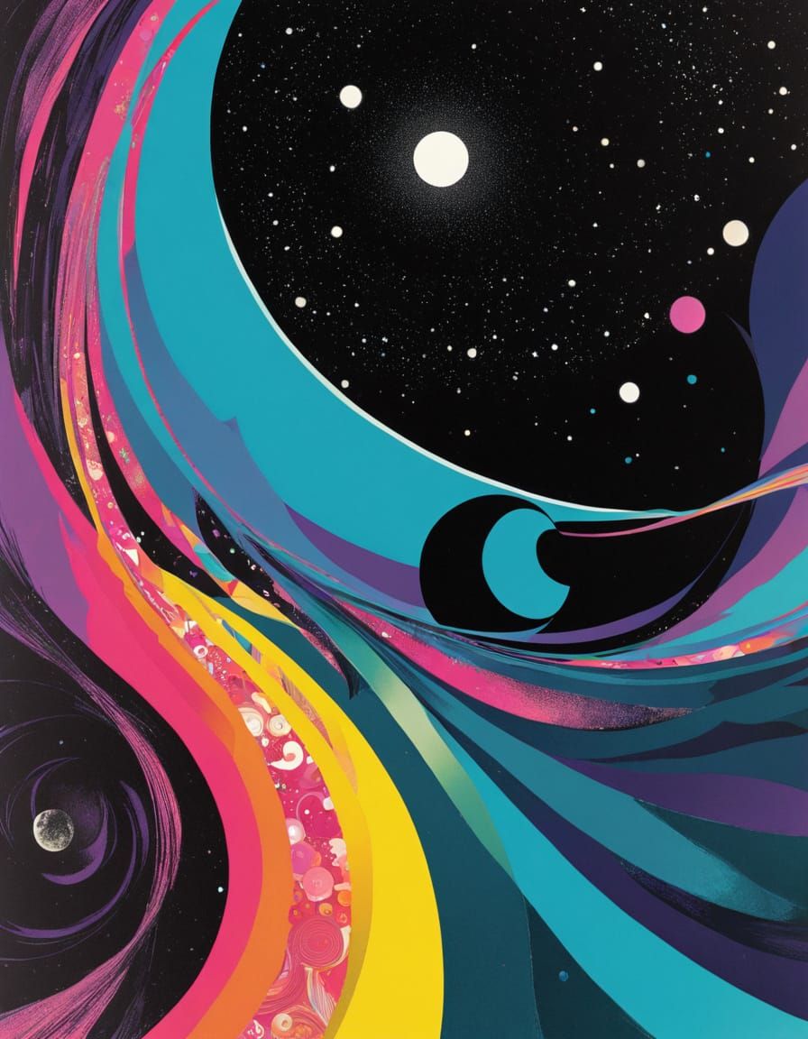 ephemera, satiny, expressive linework