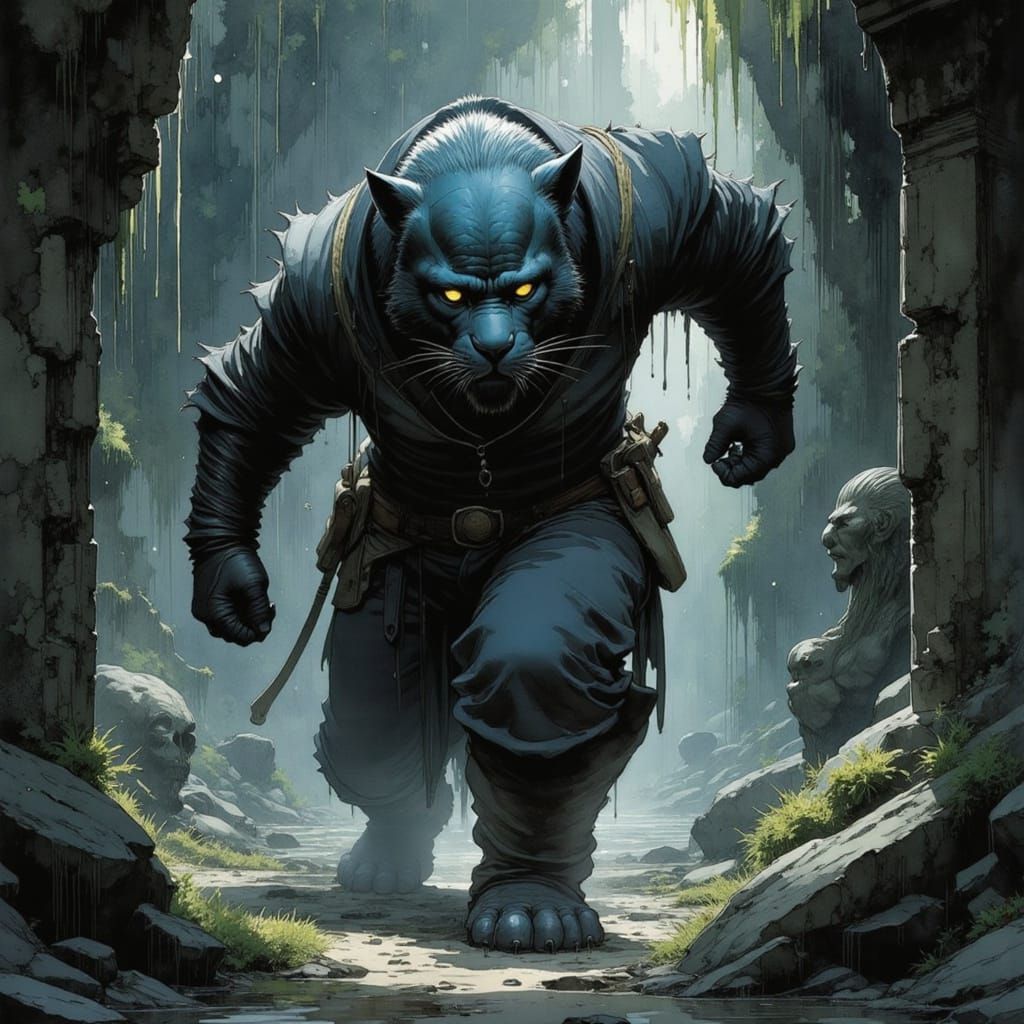 <lora:Nivis:1.0> fantasy scene ::  An exhilarating and intricately detailed ultra HD fantasy scene that features a creat...