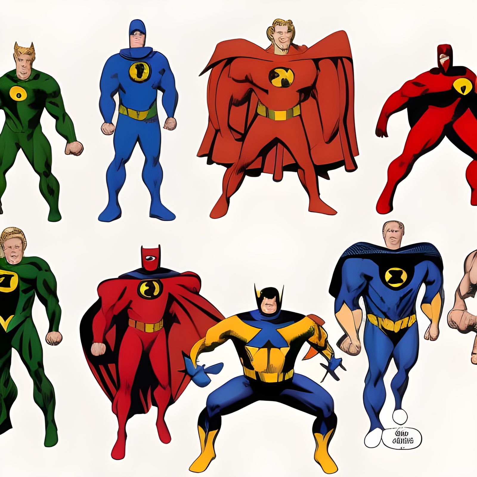 Earth's Mightiest Heroes Convene: A Comic Art Poster