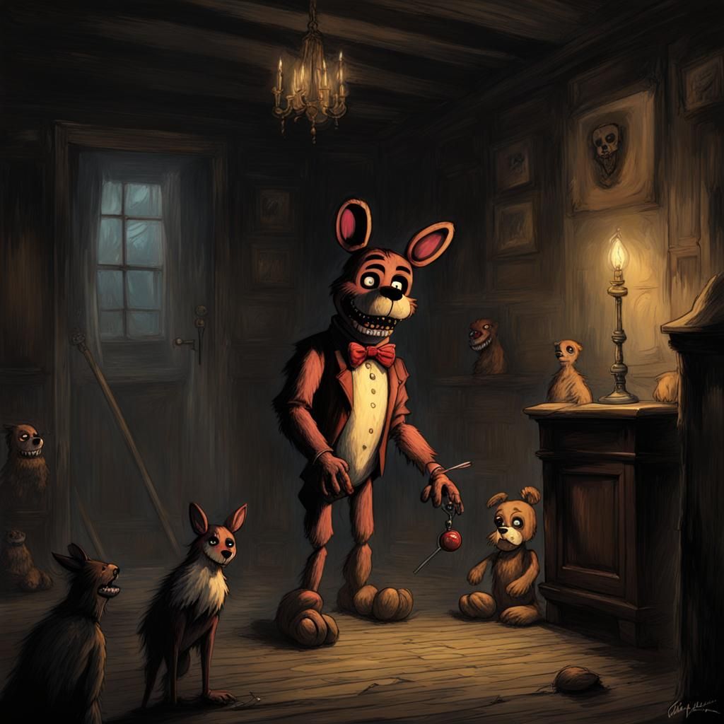 Fnaf Fetch in Horror Style