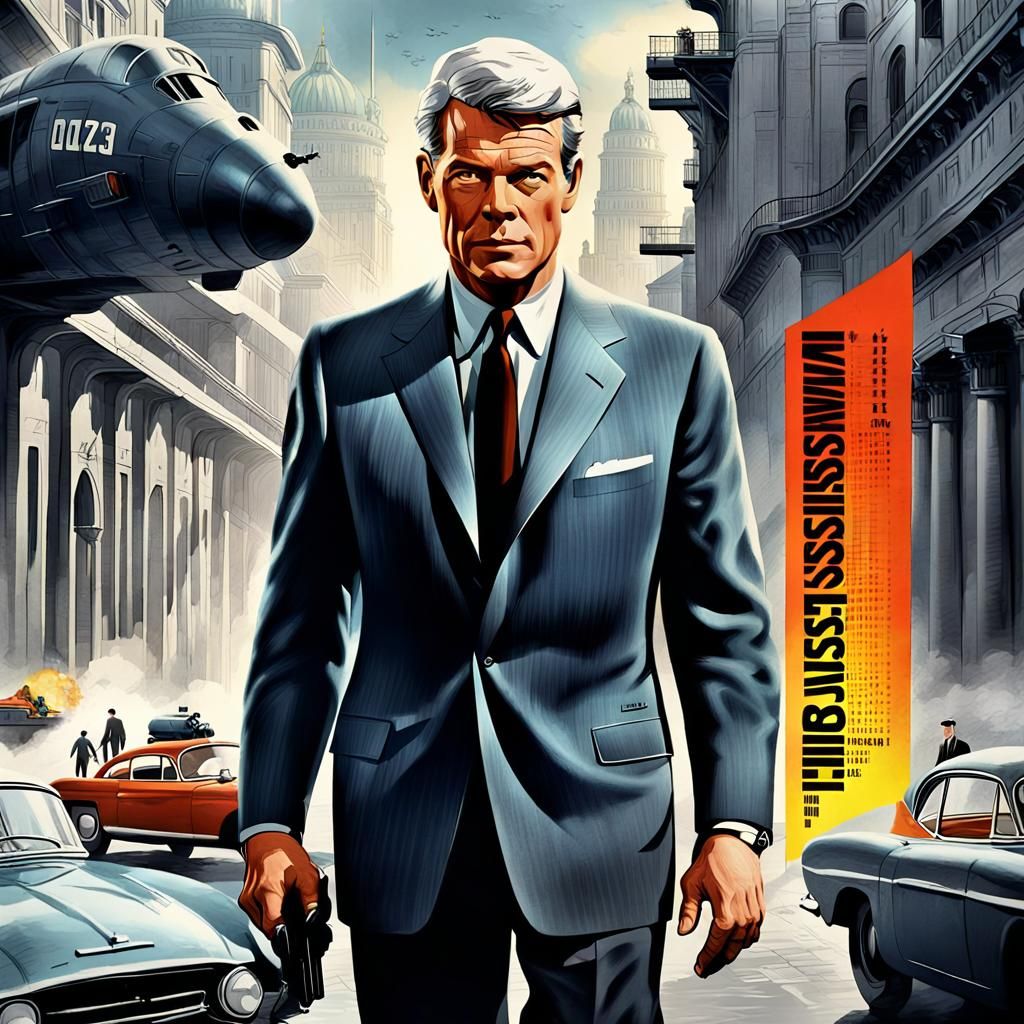 Retro Spy Movie Poster: Mission Impossible, 1963 Style