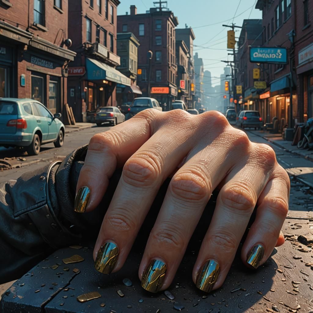 Hyperrealistic Fingertips in Detailed Digital Rendering