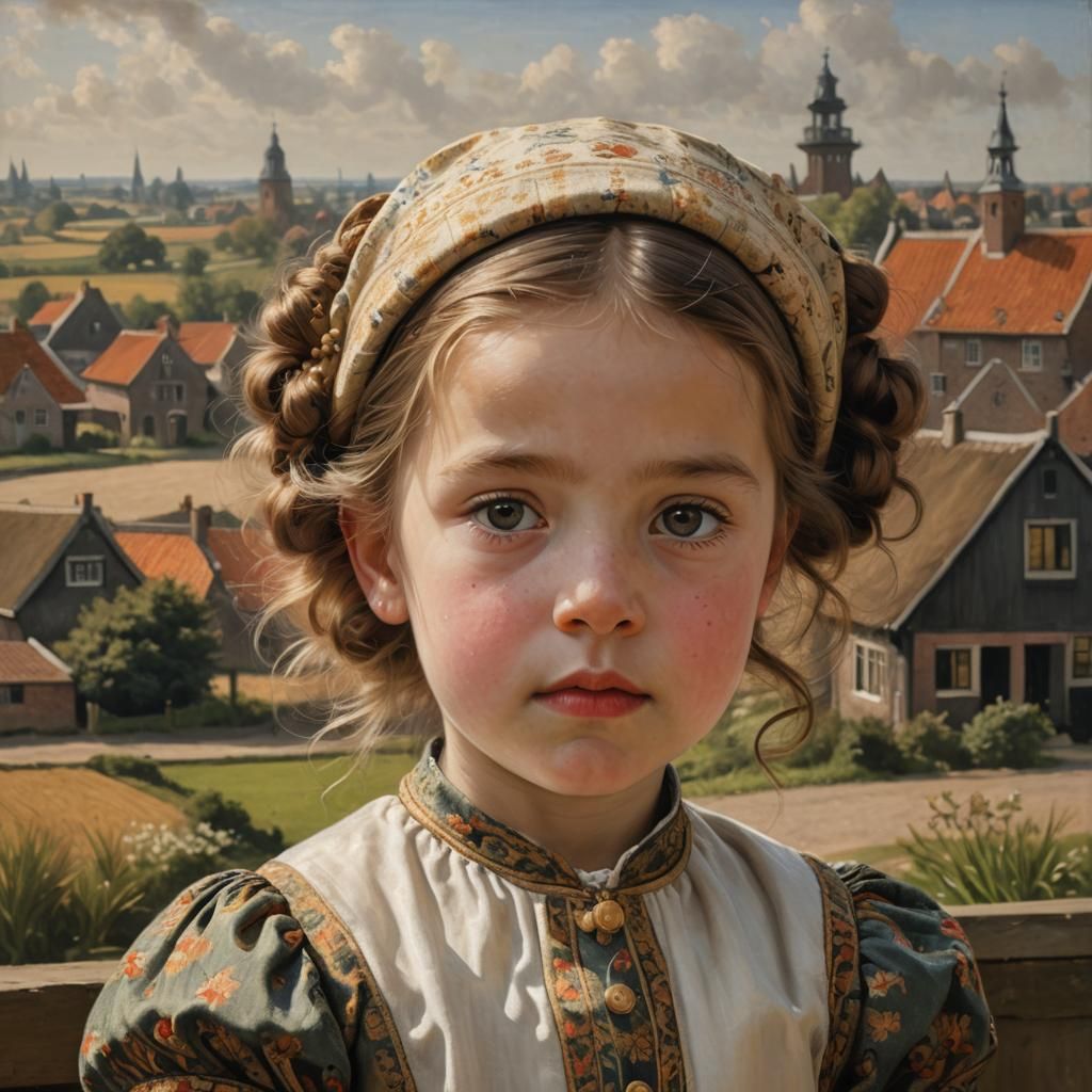 Dutch Realism Portrait of Adriana Aleman