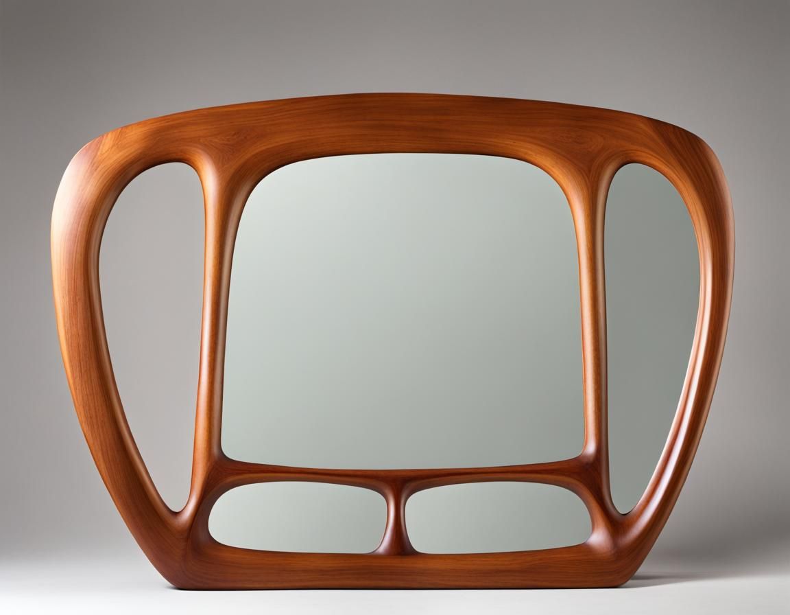 Mid-Century Modern Teak Mirror Frame