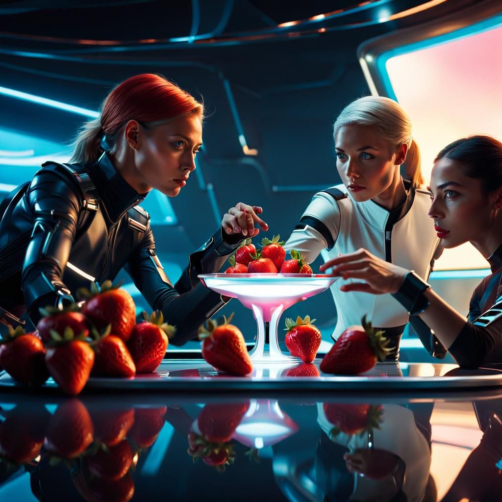 Sci-Fi Battle for Strawberry Yogurt: Concept Art