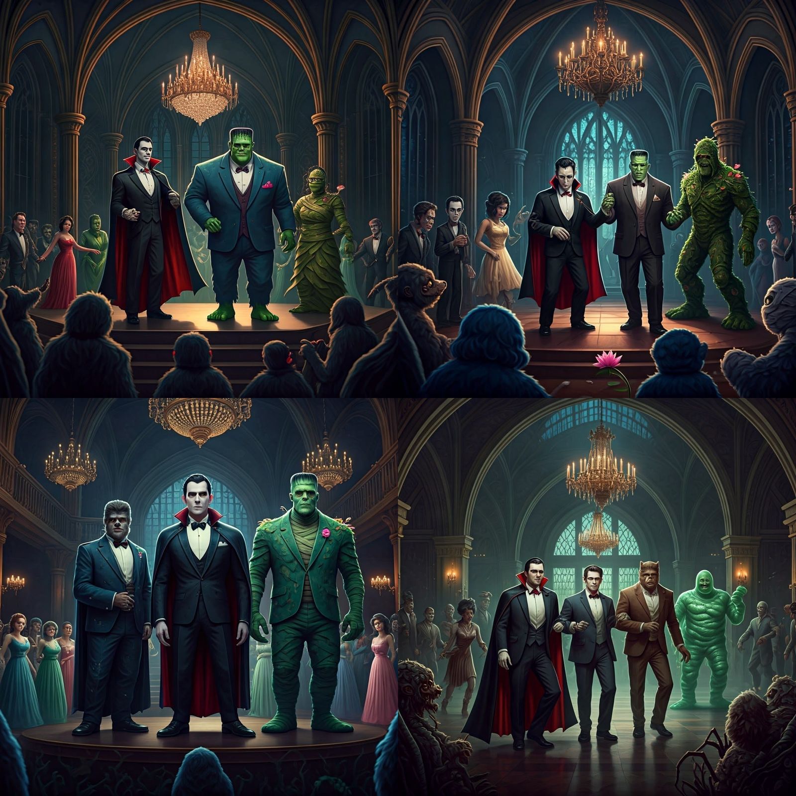 Classic Monsters' Extravagant Gothic Prom Night