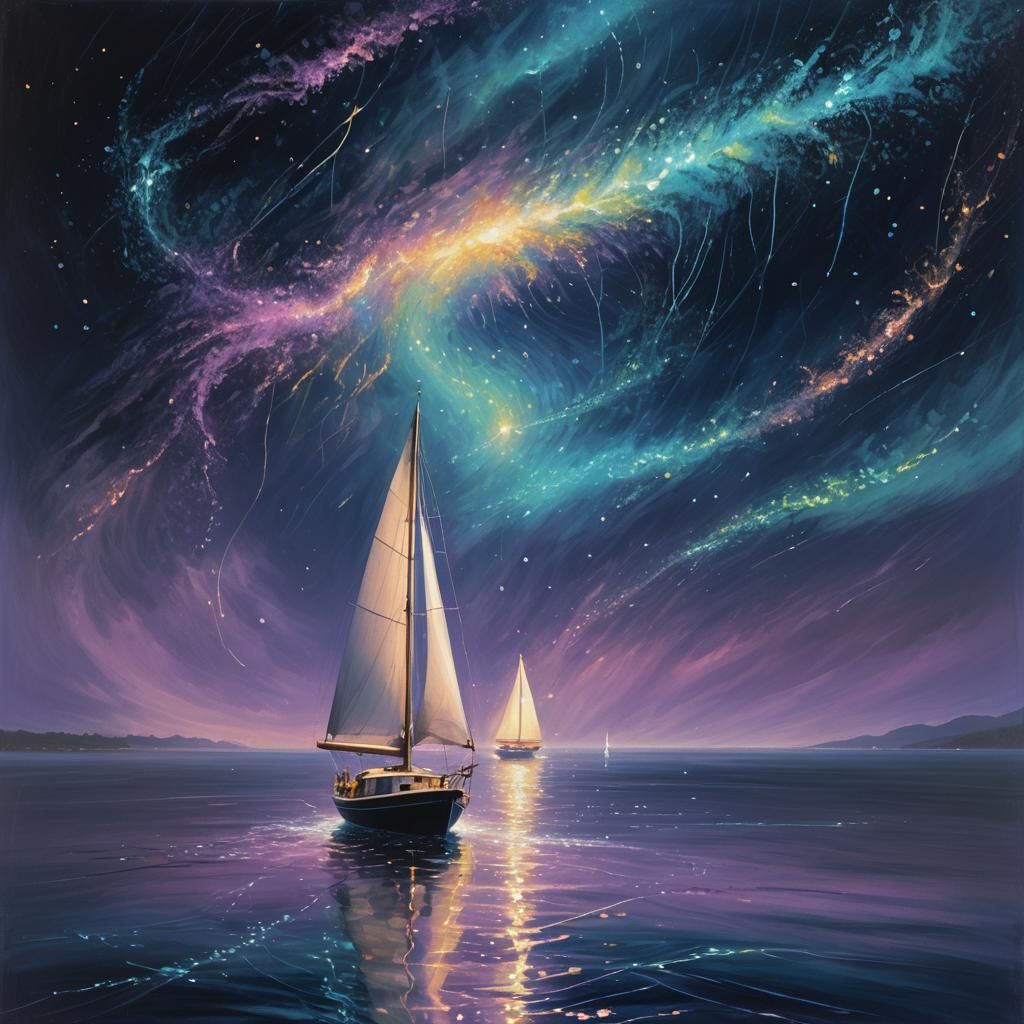 Flux (Pro), prompt magic off, this is based on a personal memory with phytoplankton
Close-up midnight ocean boat scene,...