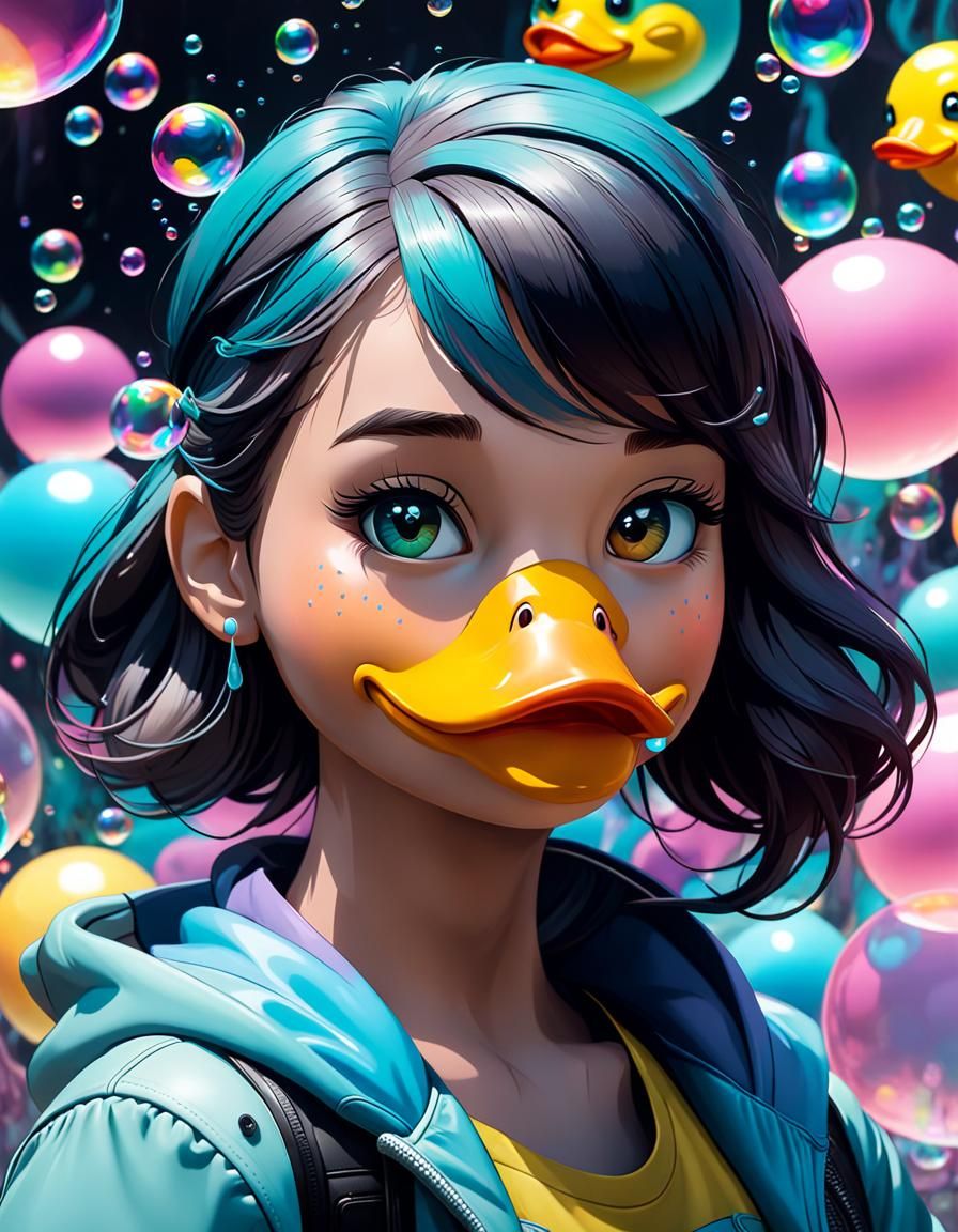 Duck girl