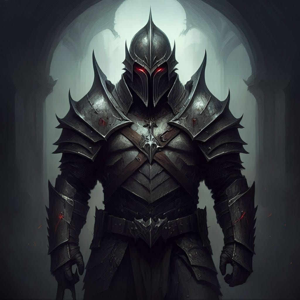 Dark Victorian Cityscape in a Grim Medieval Style