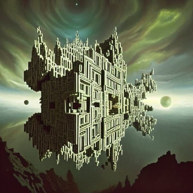 Hexagonal Fractal Interstellar Structure in Photorealistic A...