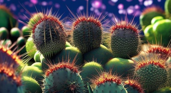 Macabre Prickly Garden by Junji Ito in HDR