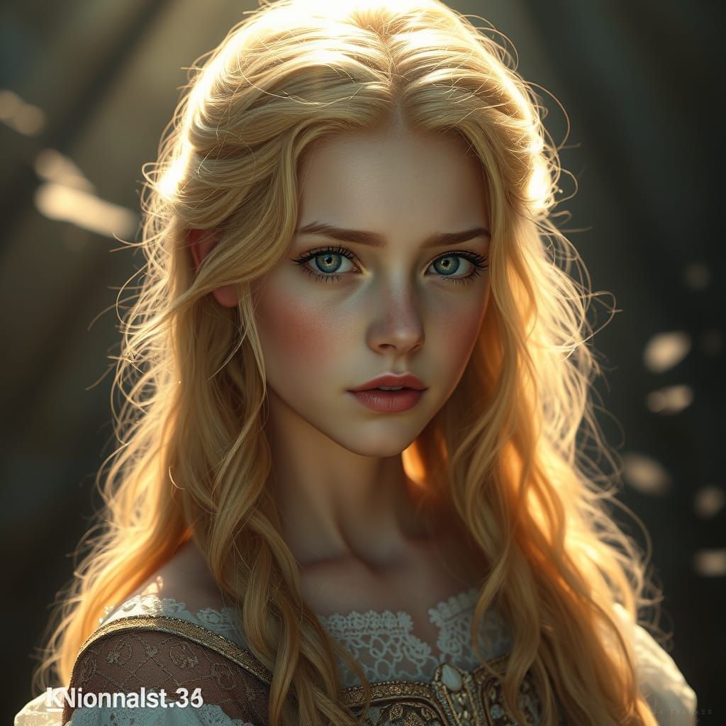 Whispers of Enchanted Royalty in Soft, Golden Light