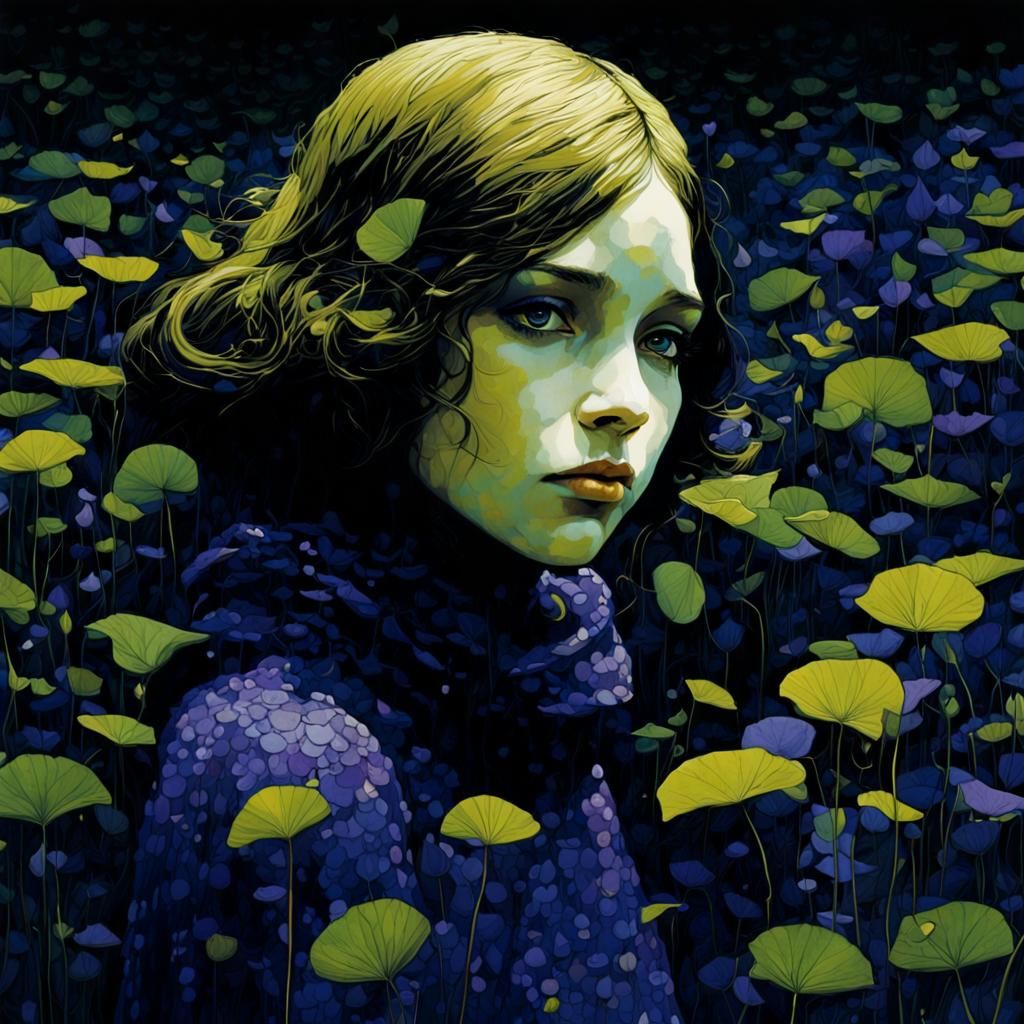 Waiting in Classic Illustration Style