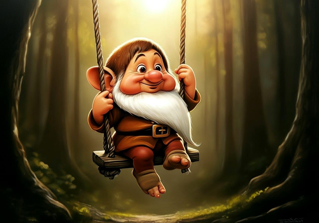 Airbrush Art: A realistic depiction of a small Chibli dwarf ...