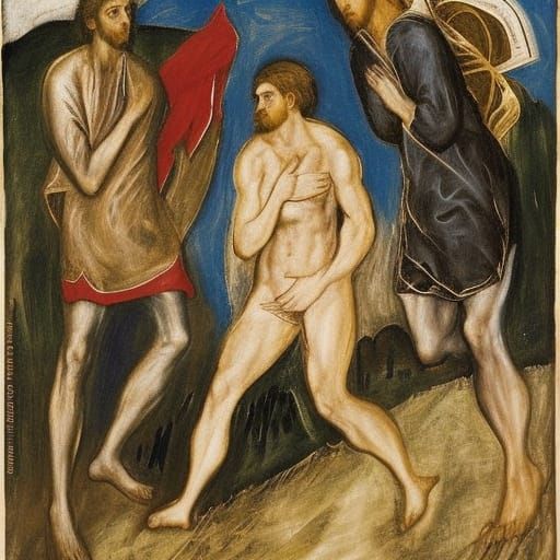 Runner in El Greco and Gainsborough Style