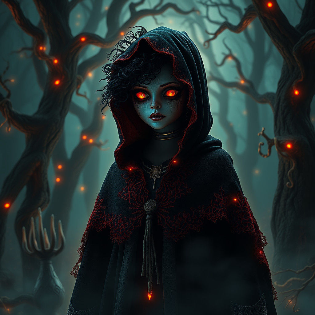 Voodoo Witch in Eerie Creep Woods