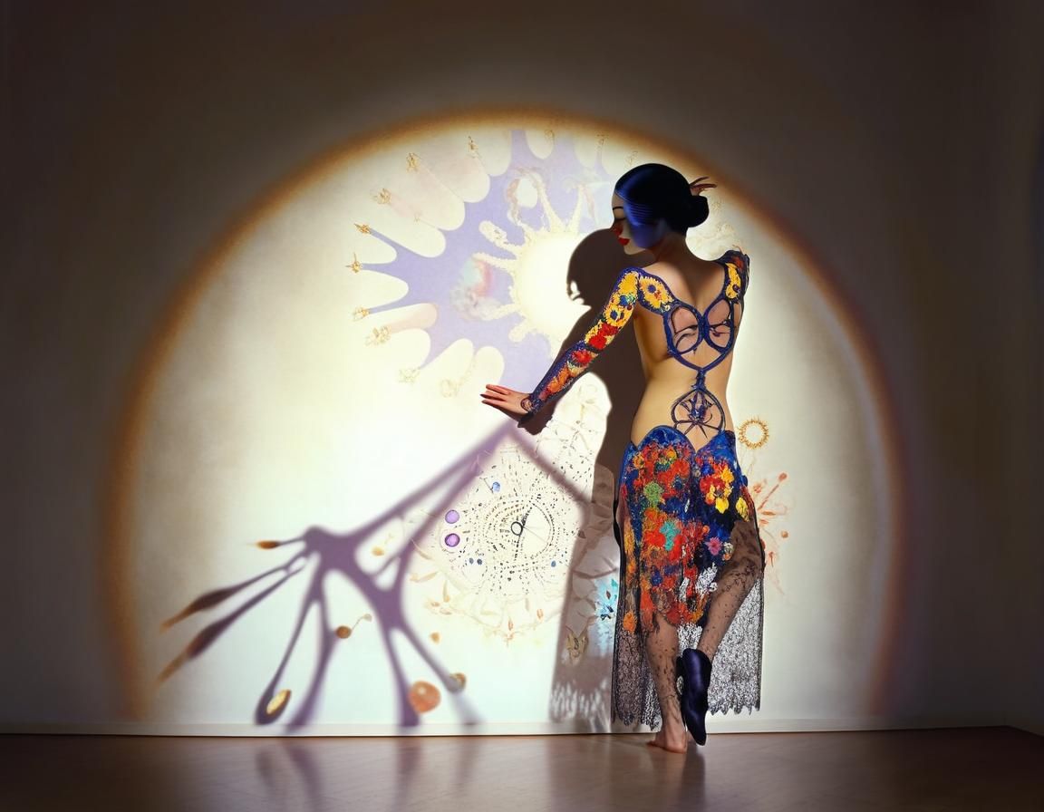 Chromoshadow Dancer: A Miro-esque Abstract