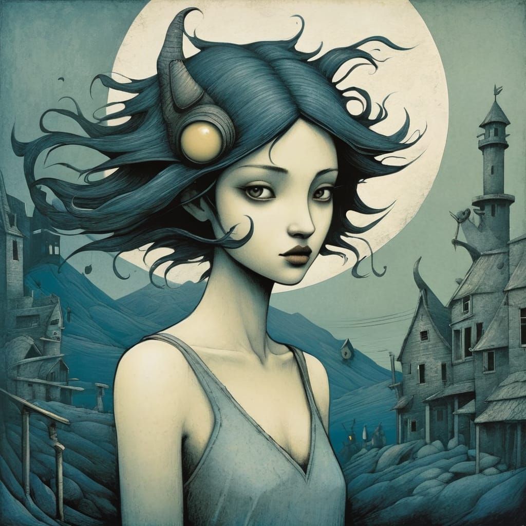 Dark Surrealist Sketchbook Art