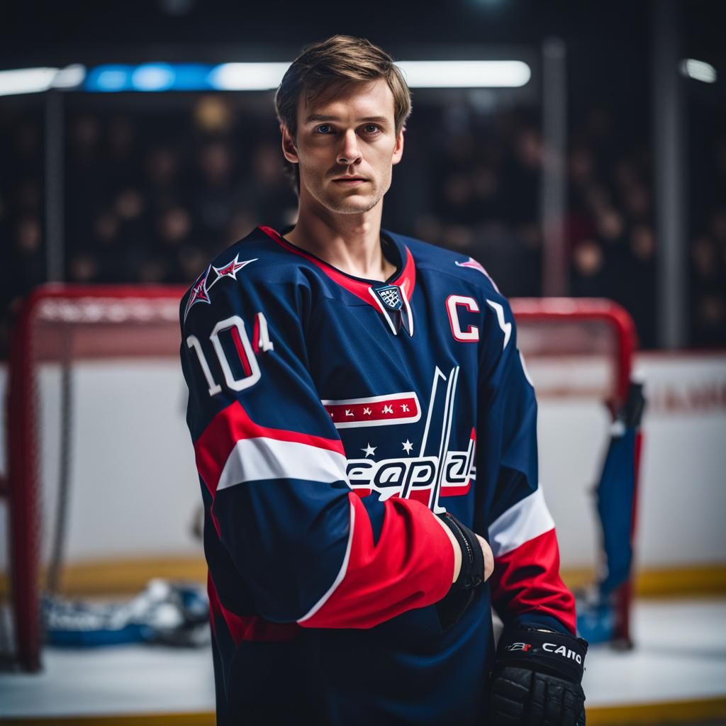 Slovakian Man in Capitals Jersey, Professional Photo