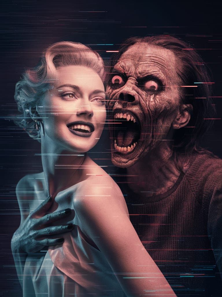 Seamless Transformation: Woman to Screaming Monster