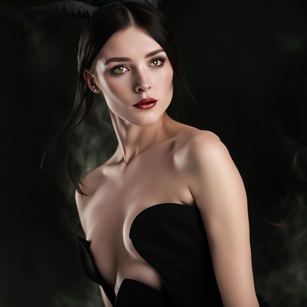 Classic Witch Figure in Shadow