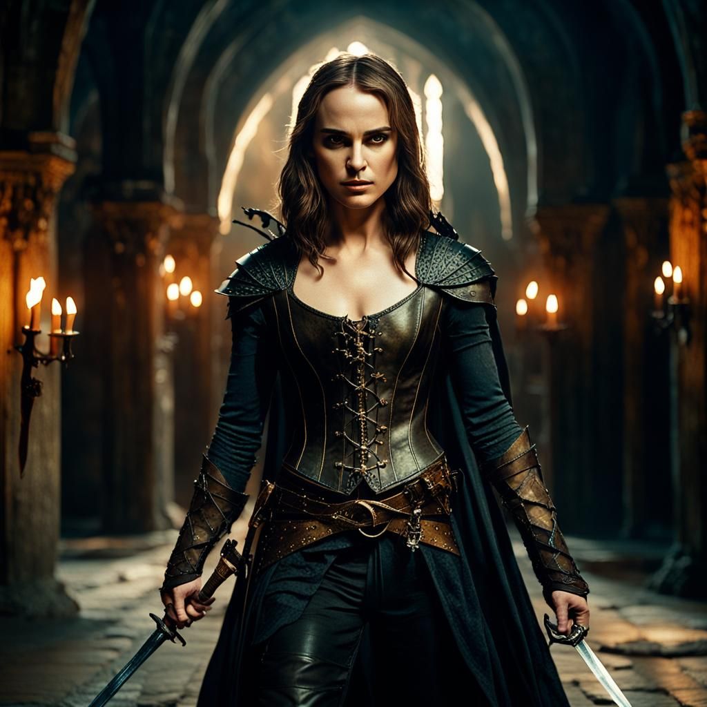 Half-Elven Assassin in Medieval Fantasy World