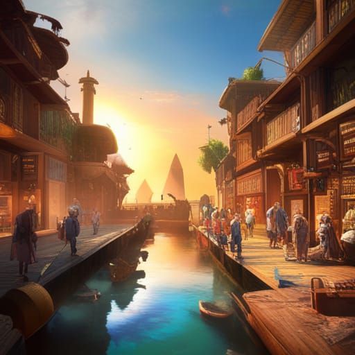 Detailed Egyptian Street Scene in Unreal Engine