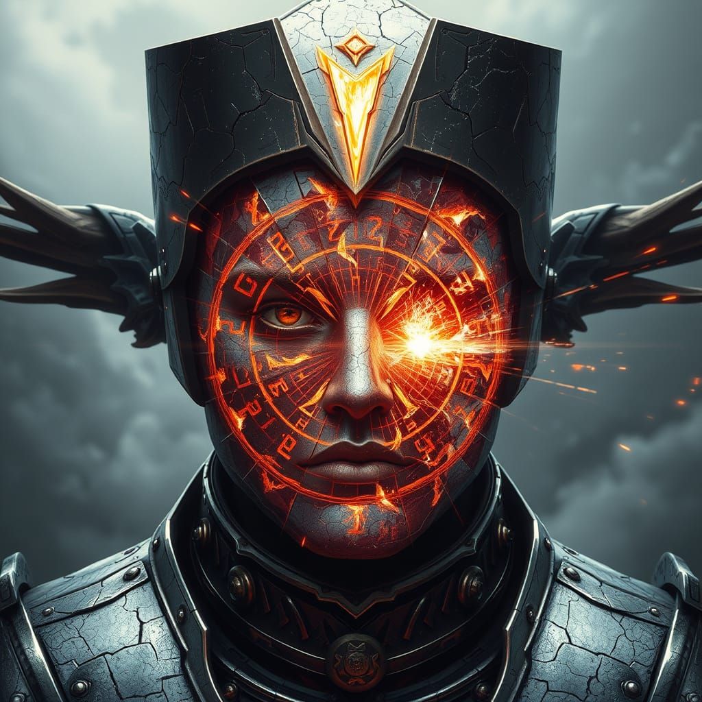 Ancient Oaths Shattered by Radiant Stormlight in Abstract Gl...