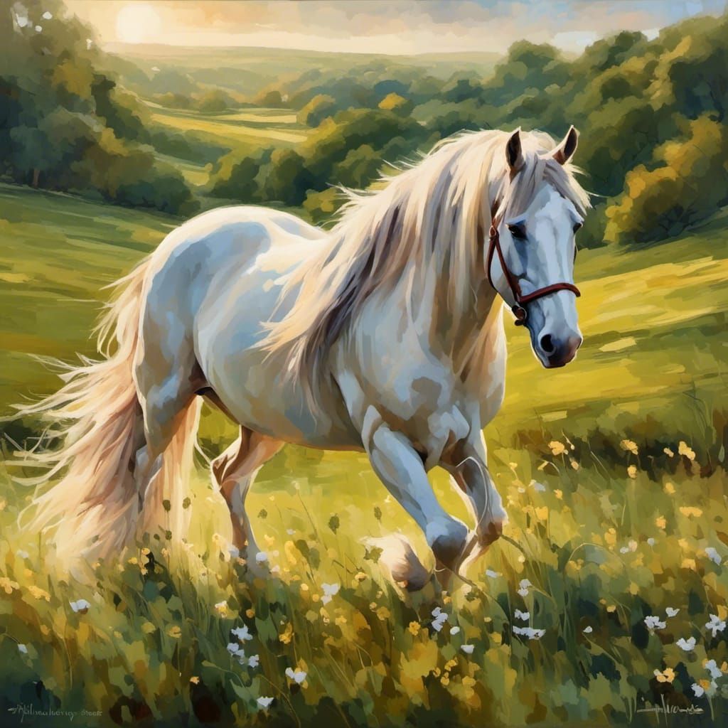 Shire horse
 <lora:Checker illustration:1.0>