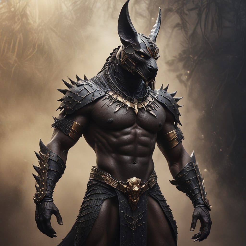 Cyberpunk Warrior in Ethereal Glow