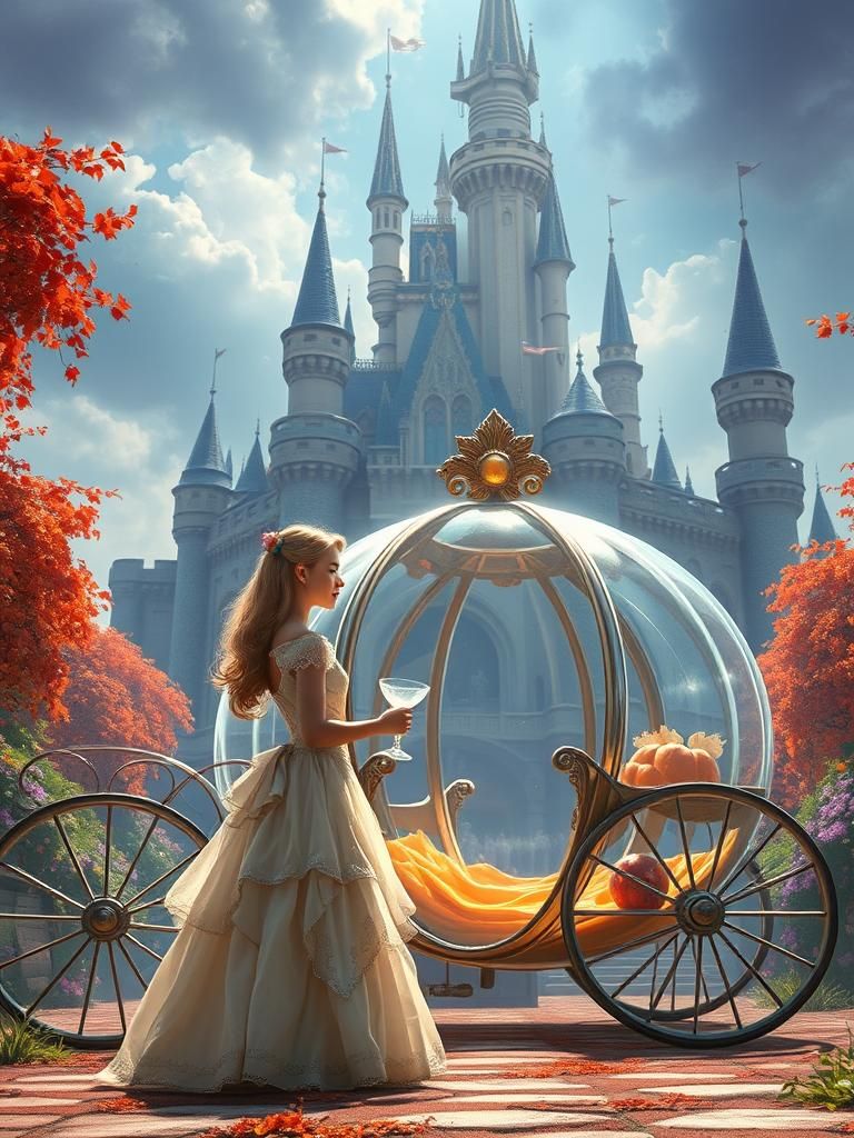 Fairytale Princess and Prince with Glass Slipper