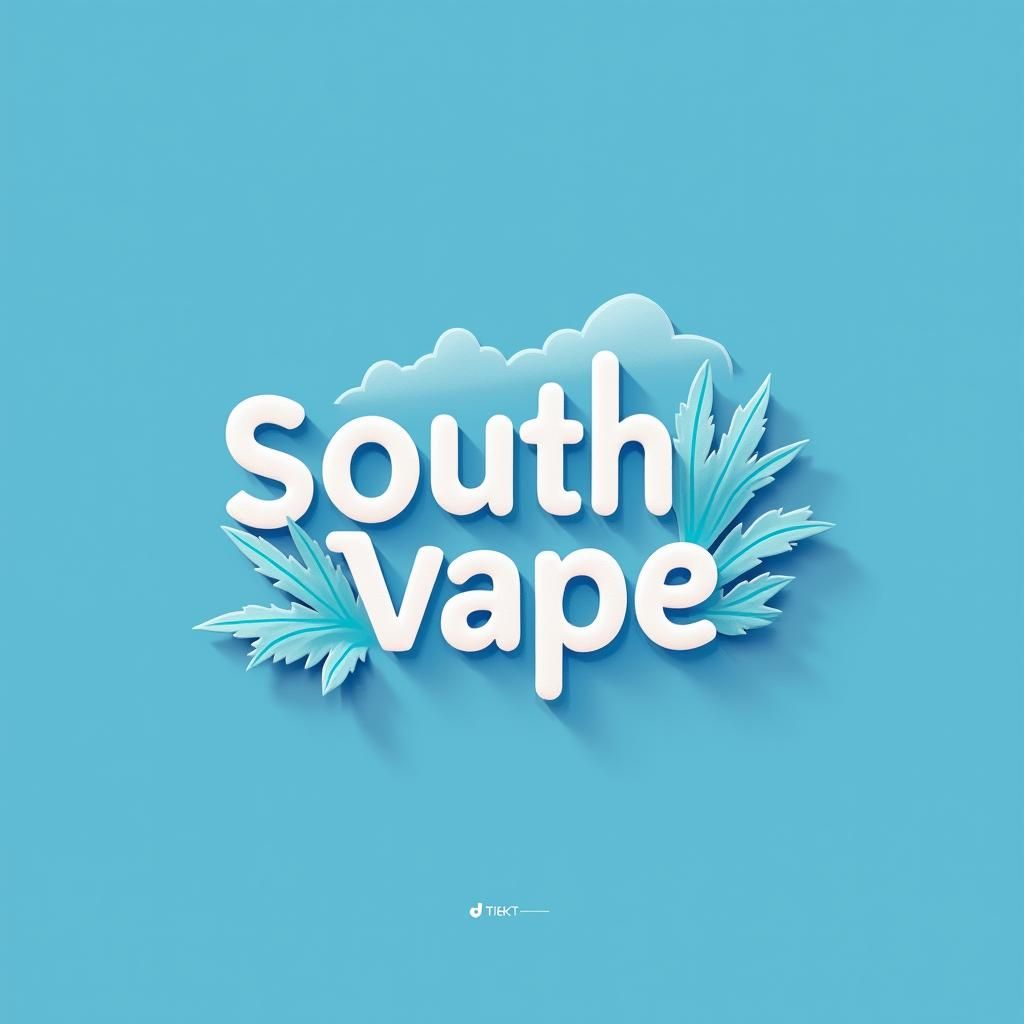 South Vape Logo Design with Cloud Accents