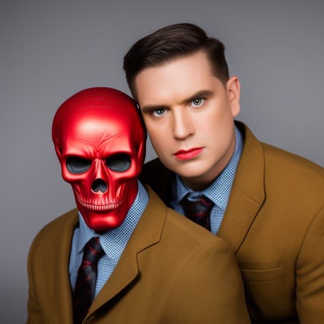 Red Skull and Frankenberry: Professional Studio Portrait