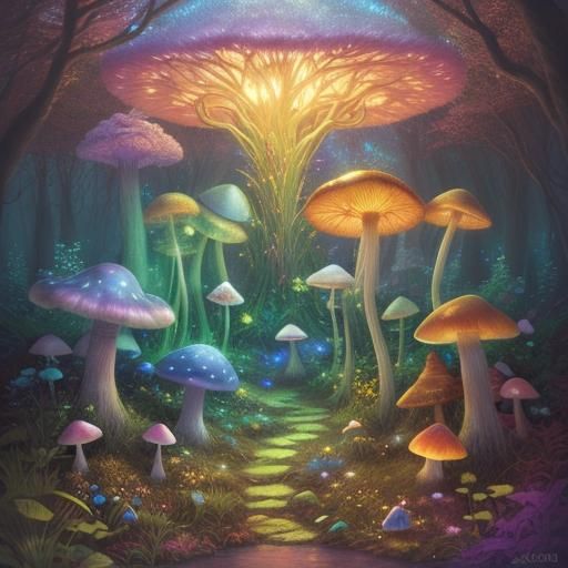 Enchanting Creature in Mystical Forest