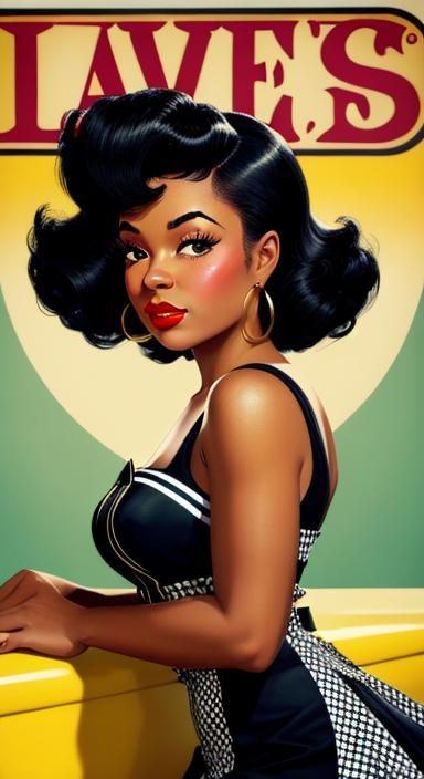 Little Eva / Gil Elvgren style