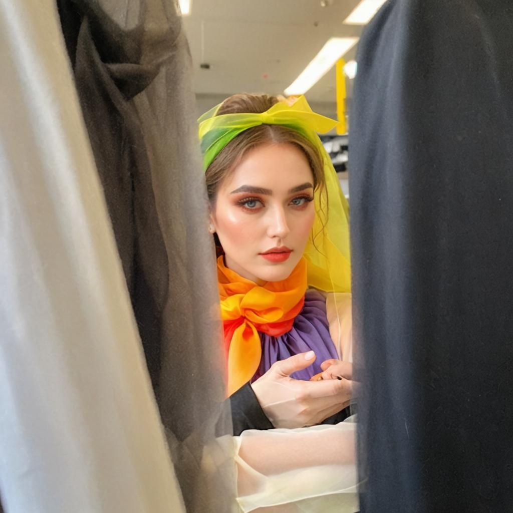 Busted between the train seatbacks Candid Photo