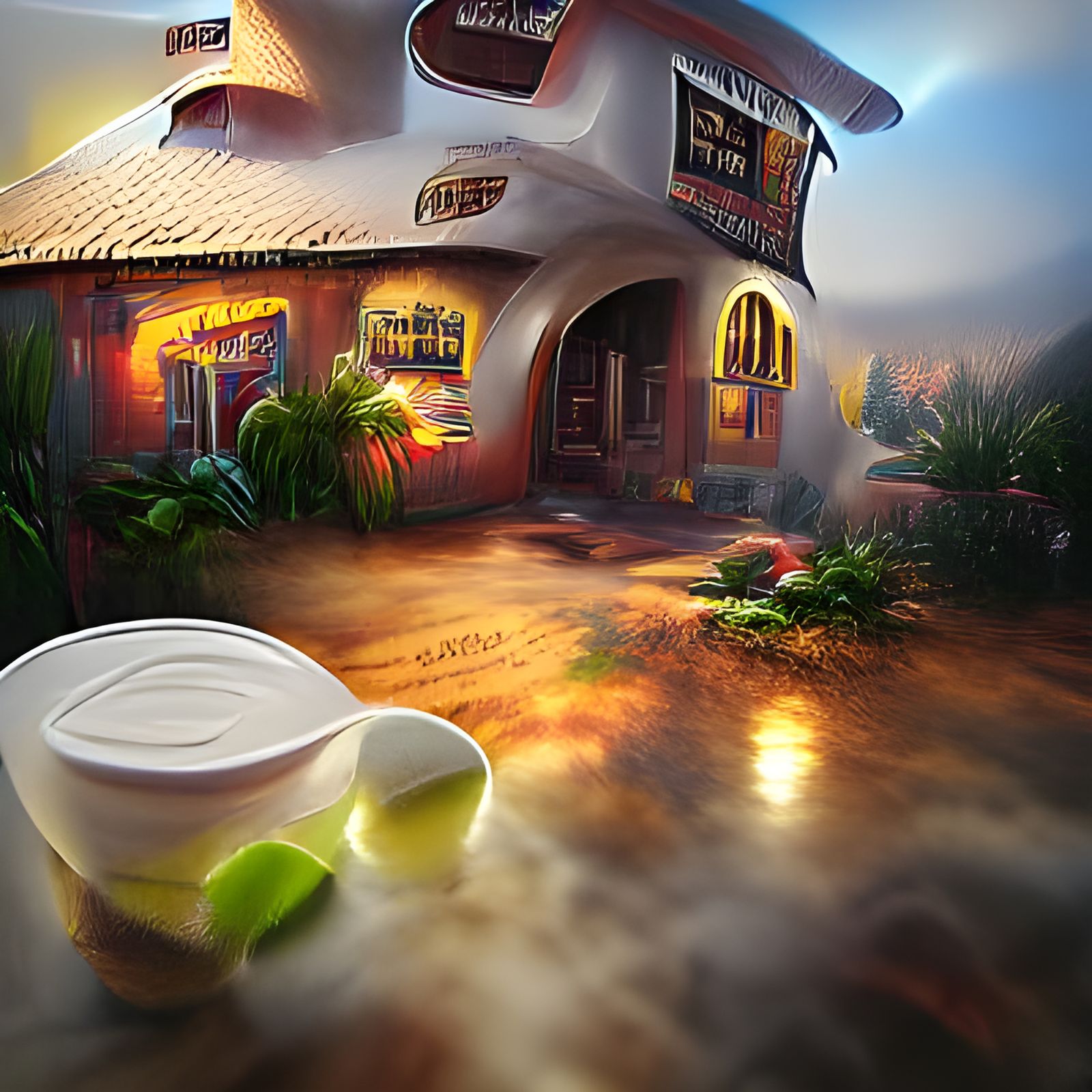 3D Cantina Concept Art in Unreal Engine