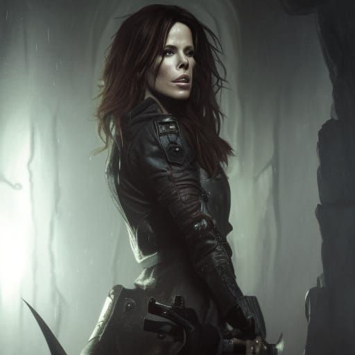 Kate Beckinsale as Vampire in Dark Fantasy Style