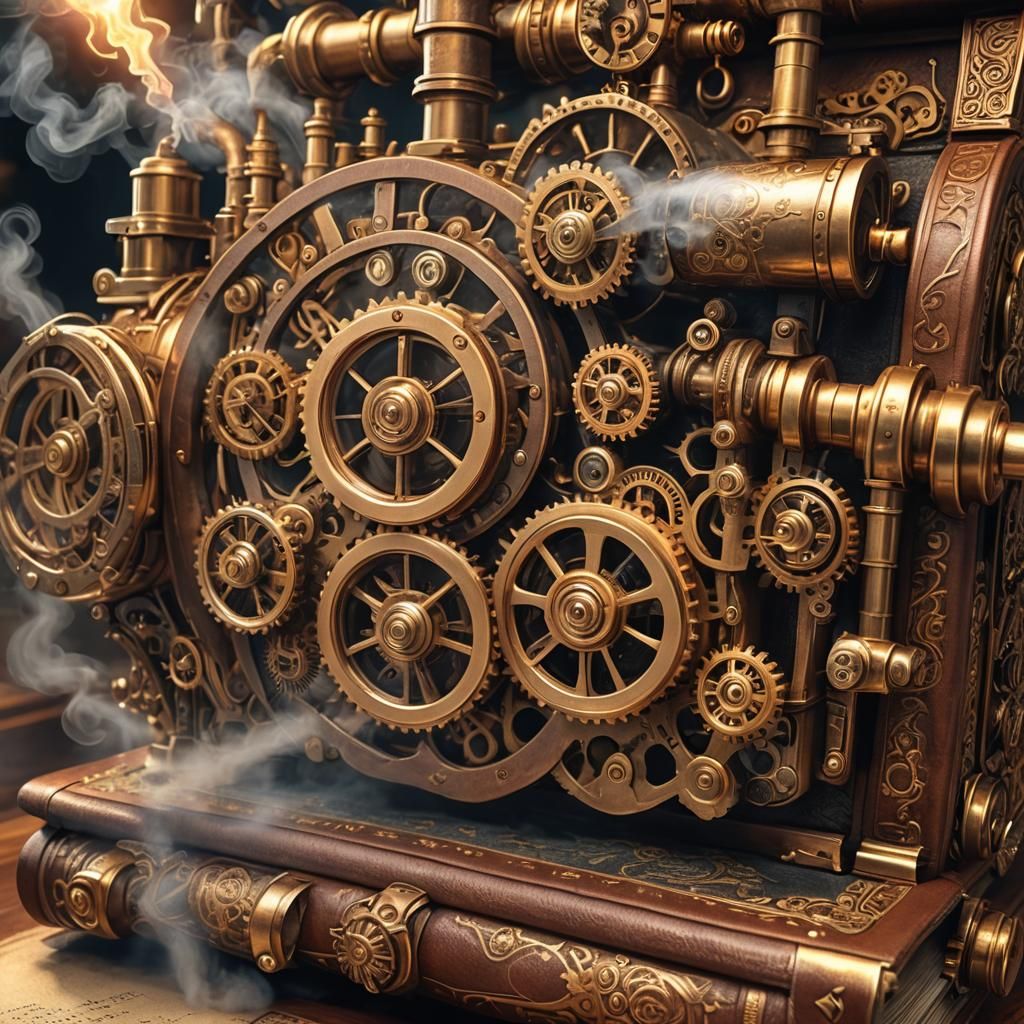 Steampunk Engine Book Unleashes Spirits