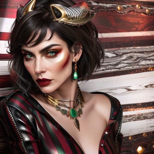 Detailed 3D Portrait with Dynamic Lighting and Textures
