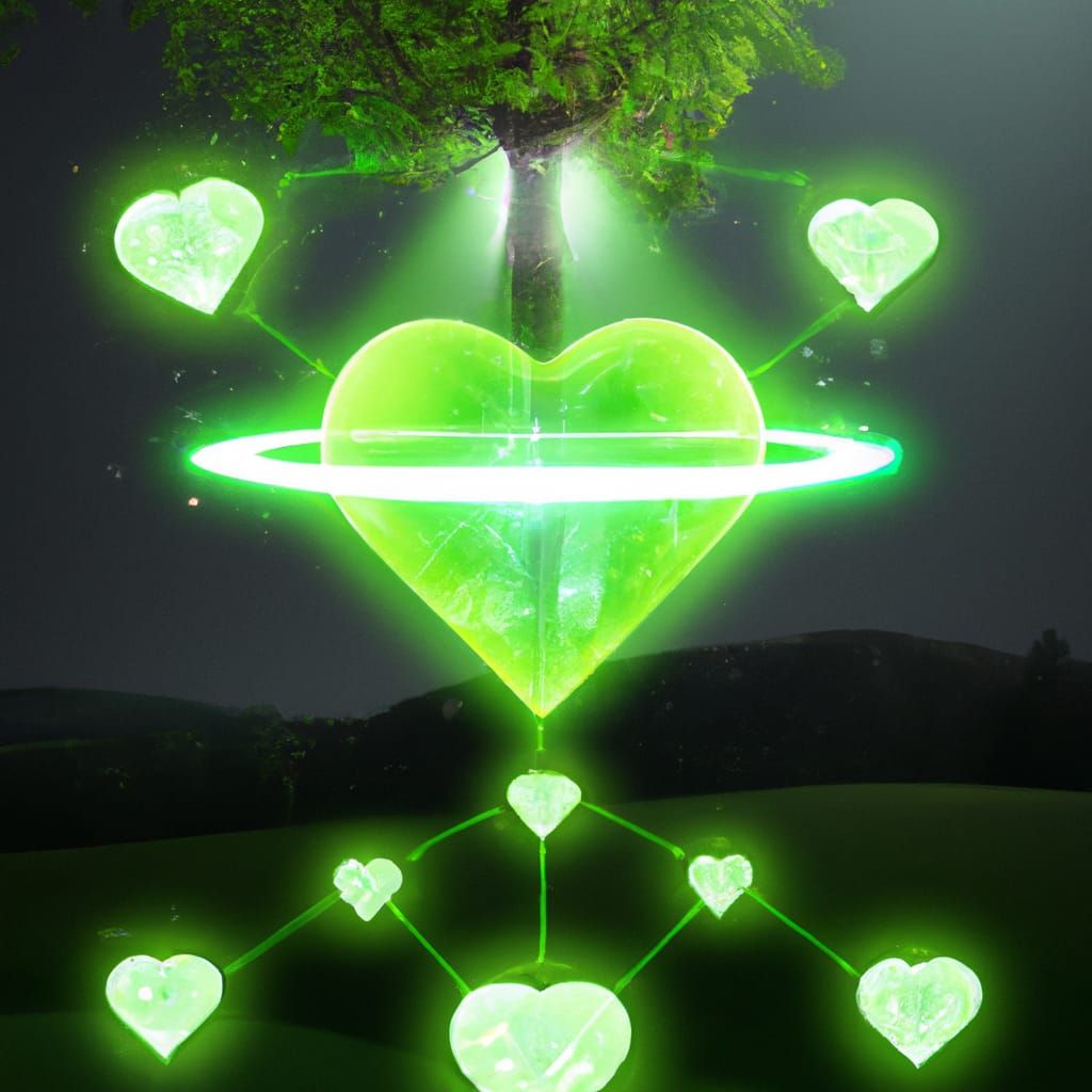 Spiritual Art: Galactic Tree of Love and Abundance