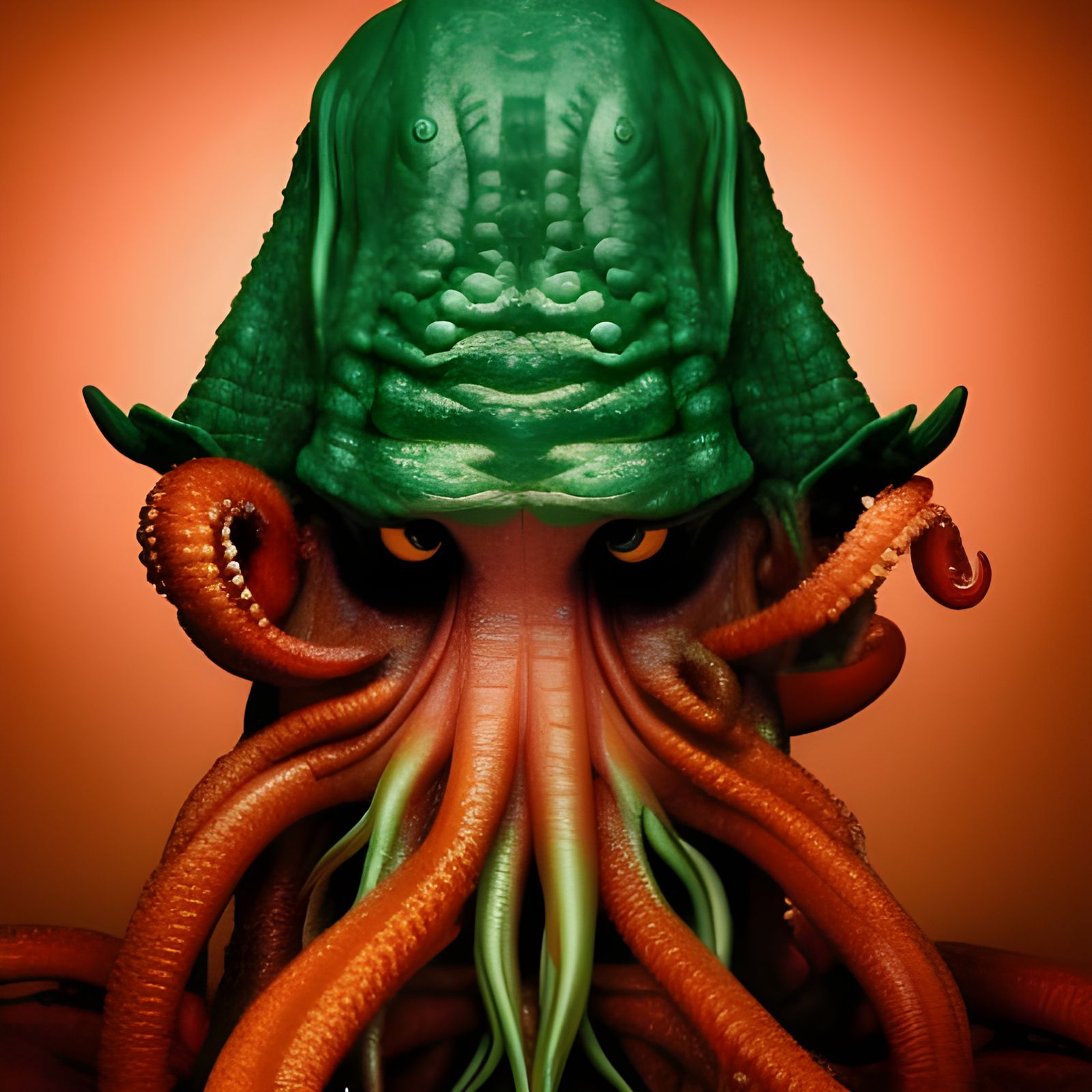 Cthulhu Close-Up Portrait in Professional Photography Style